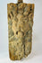 17th–18th century European Baroque lion corbel with swirling mane, traces of blue-grey paint and gilding