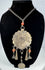 Central Asian necklace with doubled link chain and five hanging decorative elements