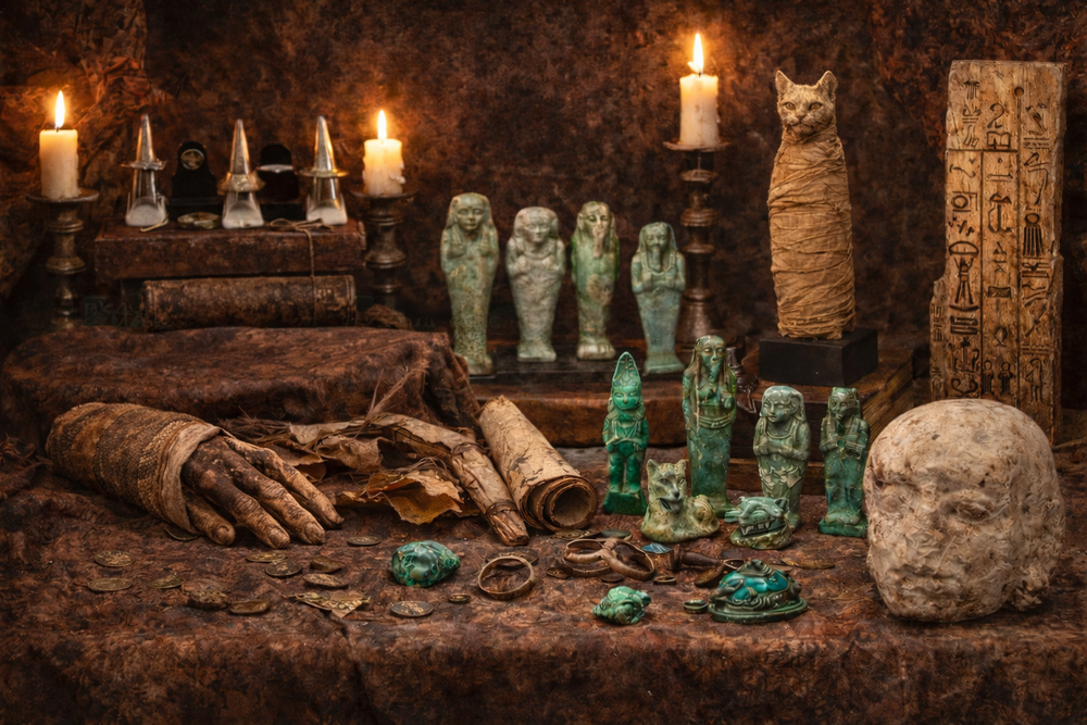 Momies et artefacts de l'Égypte ancienne