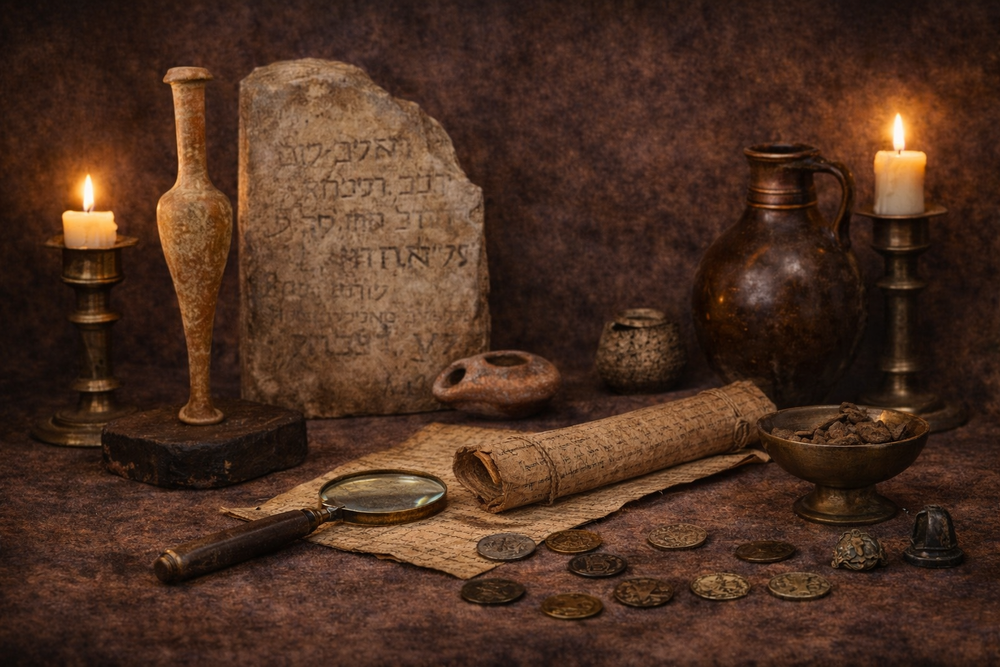 Objets de l'époque biblique et reliques de la Terre Sainte