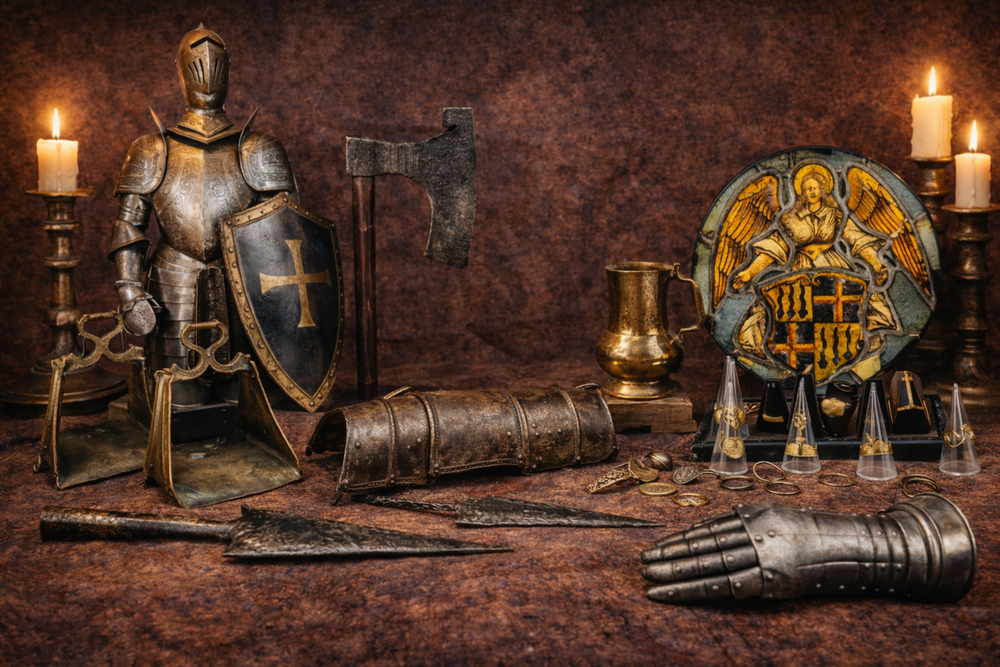 Reliquias medievales: Caballeros y artefactos del castillo