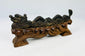 Porte-encens en bronze représentant un dragon chinois | Socle en bois dur sculpté | Fin de la dynastie Qing | Vers 1900-1930