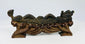 Porte-encens en bronze représentant un dragon chinois | Socle en bois dur sculpté | Fin de la dynastie Qing | Vers 1900-1930