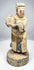 Late Qing Dynasty carved wood official with surviving pigment