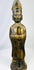 Qing Dynasty Tibetan Lama gilt bronze figure with ceremonial robes and original lacquer