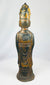 Museum-quality Tibetan Lama bronze Buddhist figure with traces of original gilding