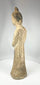 Chinese ceramic attendant sculpture with classical Tang-inspired design