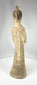 Vintage Chinese Tang style pottery figure with hollow construction and patina