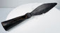 Historic Chinese iron spearhead from the Qing Dynasty, 18th century, with leaf-shaped blade