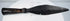 18th-century Qing Dynasty Chinese iron spearhead with broad leaf-shaped blade and socketed base
