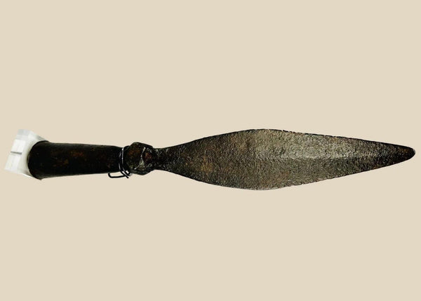 Chinese Eight Banner Spear | Iron Blade with Natural Wood Shaft | Qing Dynasty | Circa 18th Century