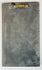 Reverse of mounted Chinese ceramic fragment showing backing and collection mark on lower corner