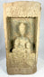 Early Chinese Buddhist terracotta brick with haloed Buddha figure