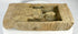 Ancient Chinese Buddhist brick with canopy and carved robes