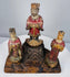 Hand-carved Chinese shrine ensemble displaying layered architectural construction and ritual symbolism