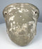 Chinese Ming Dynasty pottery head fragment with rounded cranium and weathered archaeological surface