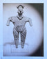 Period provenance photograph accompanying the ancient Colima terracotta female figure from the Harmer Rooke Galleries archive.