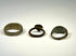 Heavy Roman to Medieval bronze ring with broad band and mottled green and brown oxidation