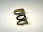 Wide ancient bronze band ring with simple design and naturally developed surface patina