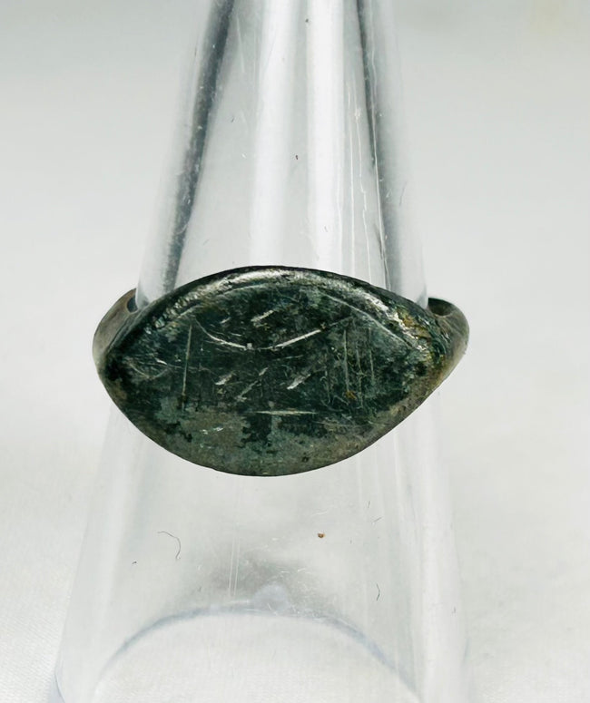 Authentic Roman and Medieval bronze rings group with historical wear