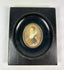 19th century cabinet portrait miniature after an Old Master style, jewel-toned costume and lace detailing, ebonized wood frame.