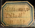 Close-up of Fragonard label on 19th century miniature portrait frame