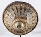 Late 19th-century Ethiopian ceremonial shield with radiating engraved appliqués