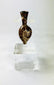 Late Roman to Byzantine teardrop-shaped glass vessel with slender neck