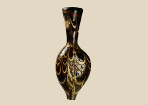 Alabastrón de vidrio con forma de núcleo del Mediterráneo Oriental | Siglos V-VI d. C.