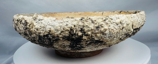 Medieval Eastern Mediterranean sgraffito bowl with cream slip glaze over a red earthenware body.