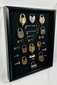 Antique locks and keys display showcasing early security mechanisms from the industrial era