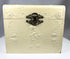 Edwardian molded collar case with starched linen collars and metal clasp
