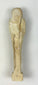 Rear view of a Late Period limestone ushabti against a neutral background