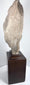 Close-up of the pharaoh’s idealized facial features and calm expression