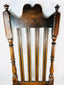 Late 17th century provincial oak chair with plank seat and heavy frame construction