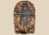 Antique 19th-century Continental European hand-carved wooden devotional relief depicting a standing Christian saint