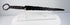Historic European fighting dagger from the 14th century with iron hilt and prominent quillons