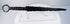 Antique medieval quillon dagger with tapered thrusting blade and distinctive circular ring pommel