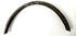 Curved steel band on white cloth showing arch shape, tapered ends, and inventory marking