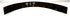 Reverse side of antique steel armor band marked with inventory number 927 and rivet holes