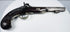 Side view of 19th-century English percussion pistol by Fenton of London with checkered walnut grip
