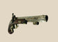 19th-century Fenton London .62 caliber percussion pistol with octagonal barrel, ornate hand-engraved lock and hammer, walnut stock with checkered grip, fine example of English gunsmithing, circa 1840–1860