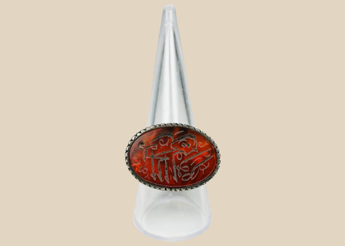 Antique Middle Eastern Carnelian Seal Ring | 19th Century Intaglio