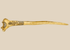 19th-century New Guinea Highlands “husband-killing” ritual dagger carved from human humerus, decorated with natural pigments and cassowary feathers, ethnographic artifact