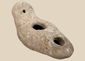 Ancient terracotta oil lamp from the Eastern Mediterranean and Near East