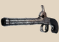 British percussion pocket pistol with cannon-form barrel, circa 1830–1850