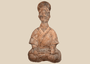Large Terracotta Seated Musician | Han Dynasty | Circa 206 BCE – 220 CE