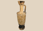 Ancient Greek terracotta lekythos oil flask from the Classical Period