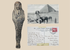 Ancient Egyptian dark stone ushabti displayed with the front and handwritten reverse of an early 20th-century Cairo postcard