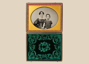 Mid-19th Century Cased Ambrotype Portrait of a Woman & Child | E. Renard Artiste | Circa 1855 – 1865